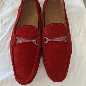 Hugo Boss Men's Red Suede Loafers